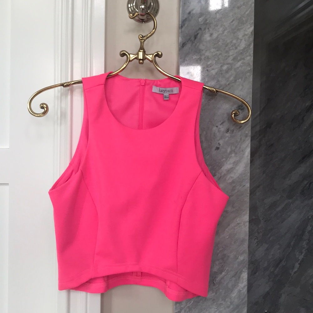 Hot pink Crop Top